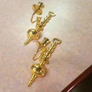 Brass Candle Sconces